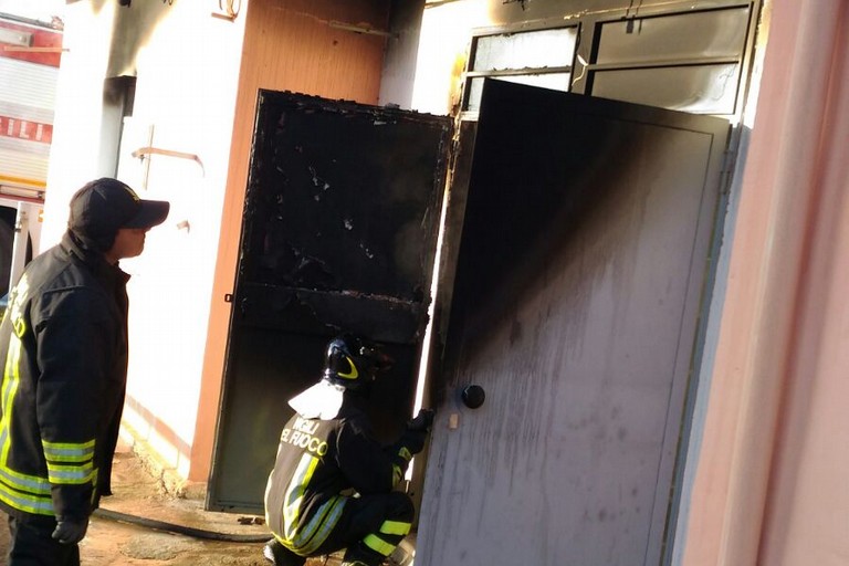 Incendio casolare