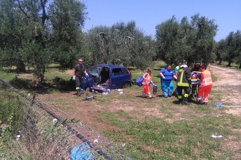 incidente stradale sull'Andria Bisceglie