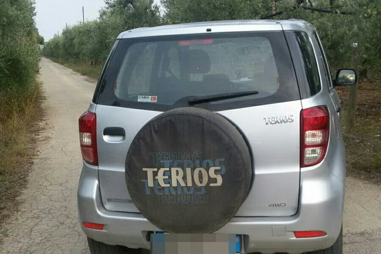Ritrovamento auto rubata