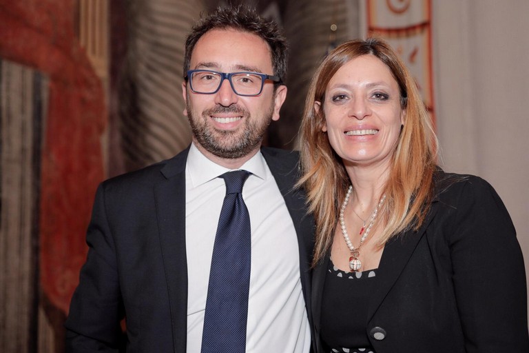 La sen. Angela Bruna Piarulli (M5S) con il Ministro Bonafede