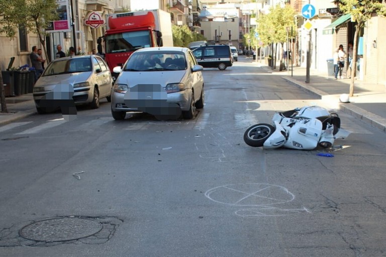 Incidente stradale via Corato