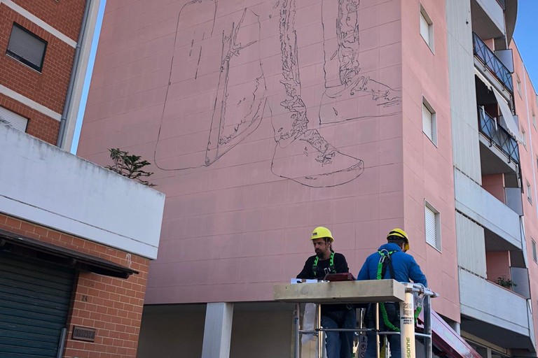 Street art in viale Ovidio