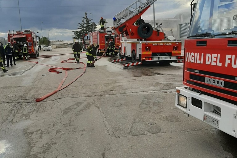 Intervento dei vigili del fuoco