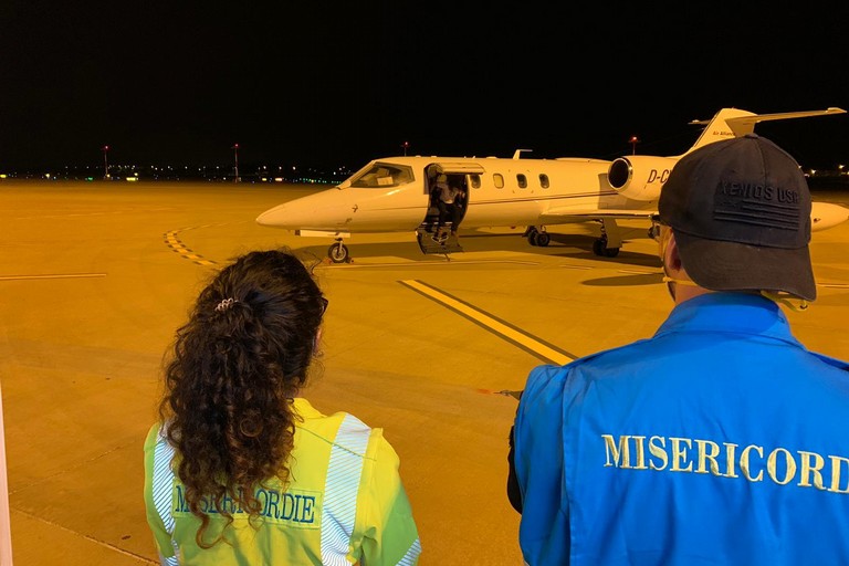 Volo sanitario dall'Iraq