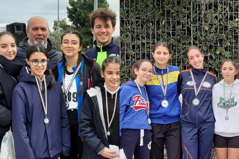 Alcuni degli atleti andriesi in gara a Modugno