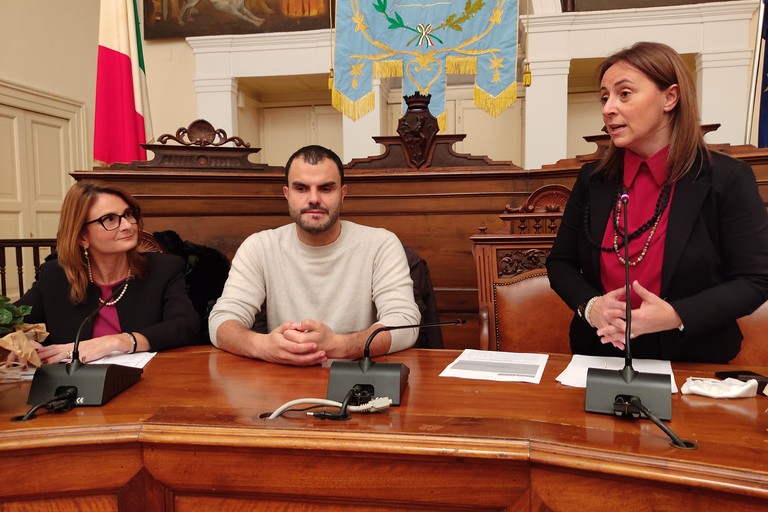 Incontro con Daniele Cassioli. <span>Foto Antonio D'Oria</span>