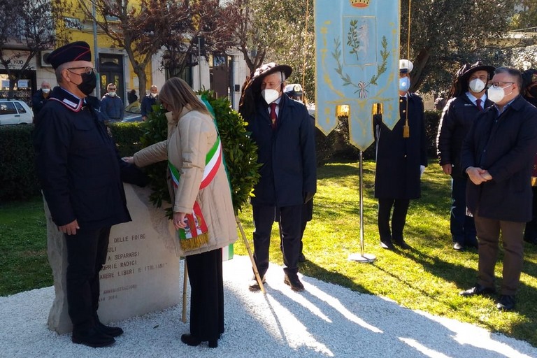 Il sindaco Bruno al Giorno del Ricordo