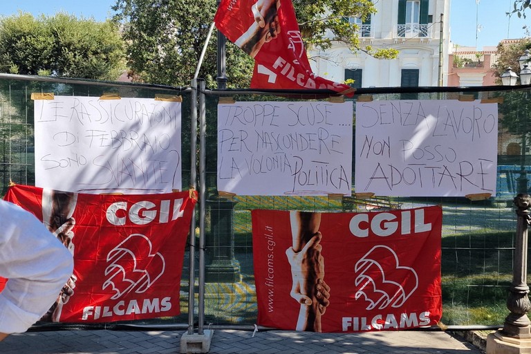 Sit in Filcams CGIL