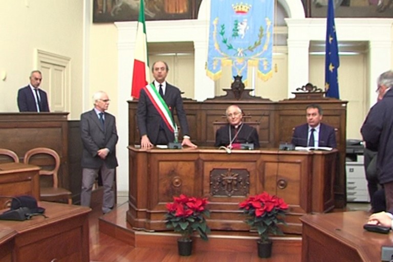 Scambio di auguri a Palazzo di Città