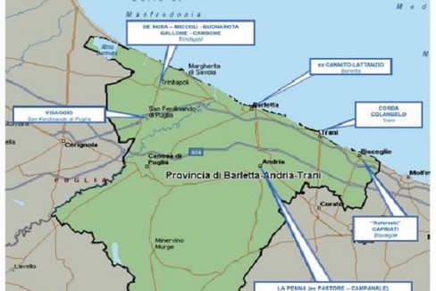 Mappa dei clan criminali nella provincia Bat