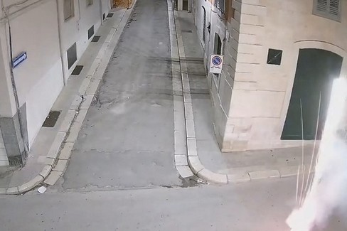 fuochi d’artificio in via Carafa