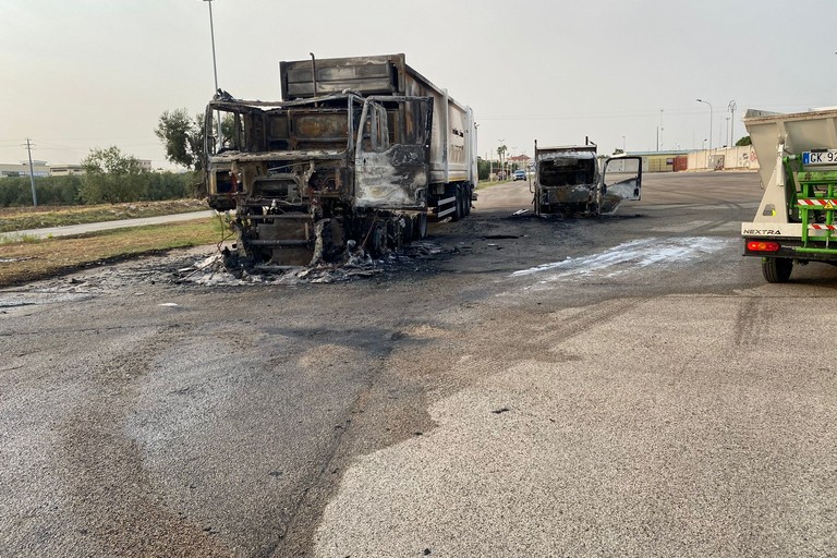 incendio ad Andria