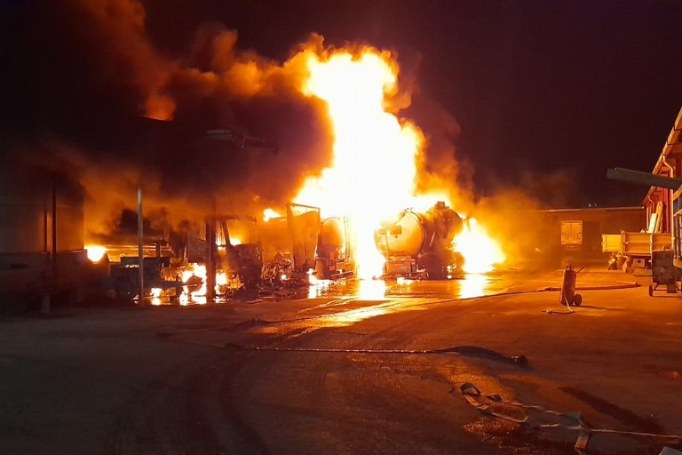 incendio Andria