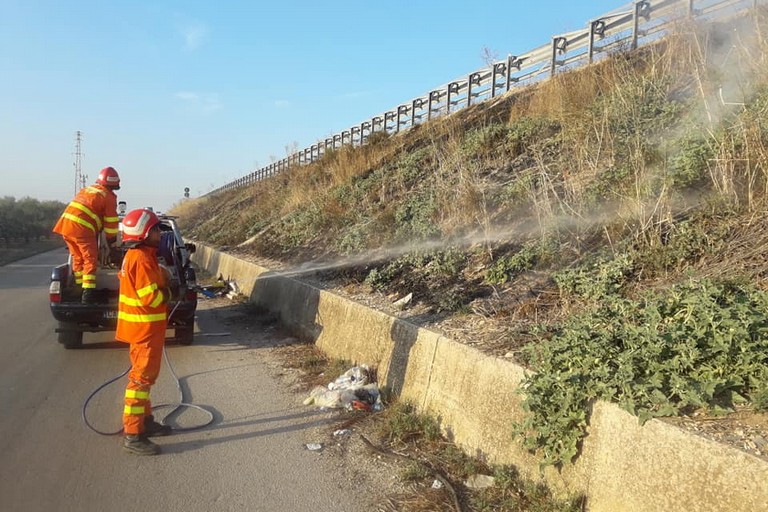 incendio autostrada