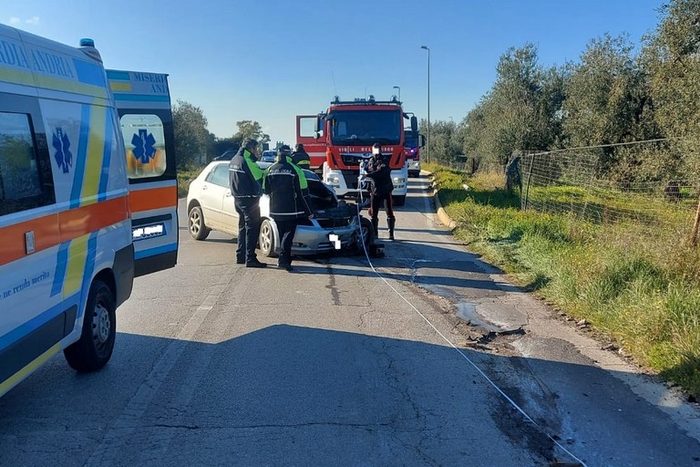 incidente stradale sulla provinciale Andria Bisceglie