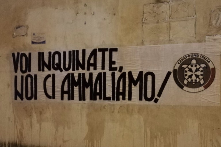 Emergenza tumori nella Bat: protesta di CasaPound