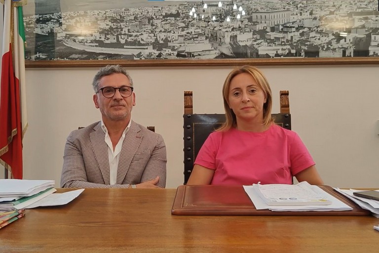 La sindaca Giovanna Bruno e lassessore Cesare Troia