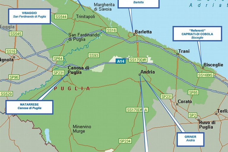 mappa criminalità del nord barese