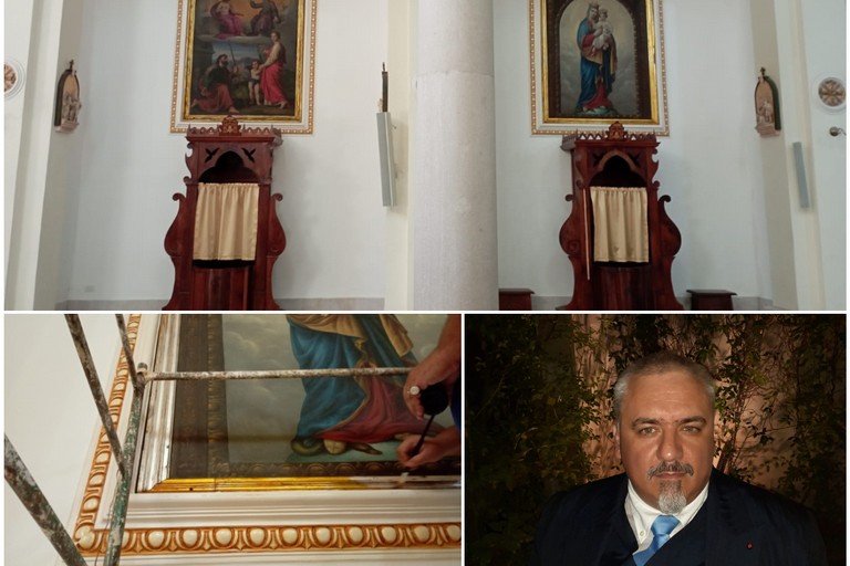 interventi di restauro eseguiti dai M° Marzano e Leonetti