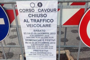 Chiusura traffico veicolare centro cittadino