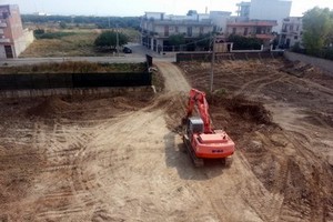 Escavatori al lavoro Liceo Scientifico