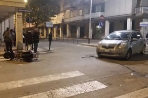 Incidente auto-scooter via Napoli