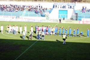 Andria Calcio ingresso in campo