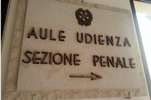 Aula giudiziaria sezione penale