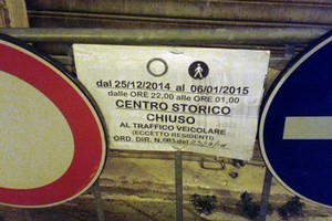 Centro storico chiuso al traffico nei fine settimana, c'è ordinanza