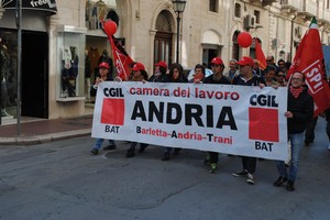 Camera del lavoro Andria cgil manifestazione