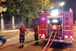 Incendio viale Ovidio Andria