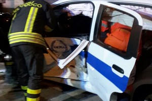Incidente vigilante via Goito Andria