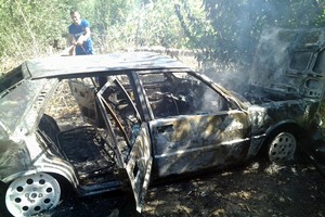 Incendio autovettura campagna andria