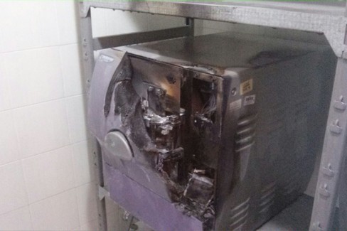 Incendio Autoclave Ospedale Bonomo
