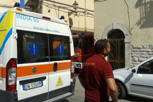 Incendio centro storico andria