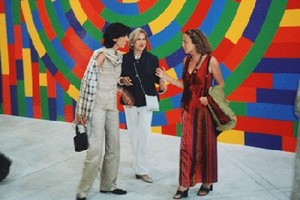 Marilena Bonomo nella Galleria d'Arte