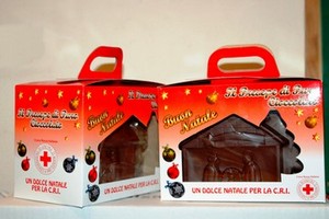 Presepe di cioccolato della Croce Rossa Italiana