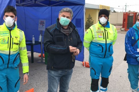 partita per Brescia una equipe sanitaria delle Misericordie