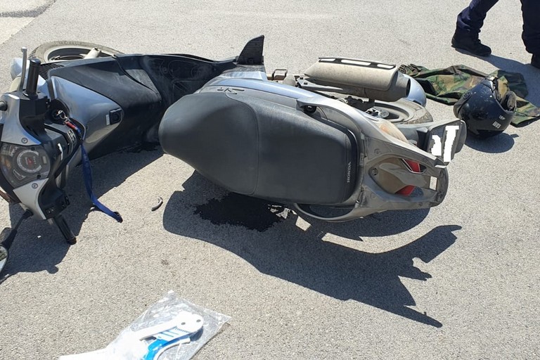 moto coinvolte nell'incidente stradale