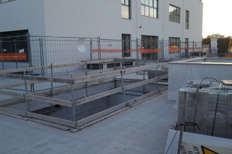 lavori in corso al liceo Nuzzi di Andria