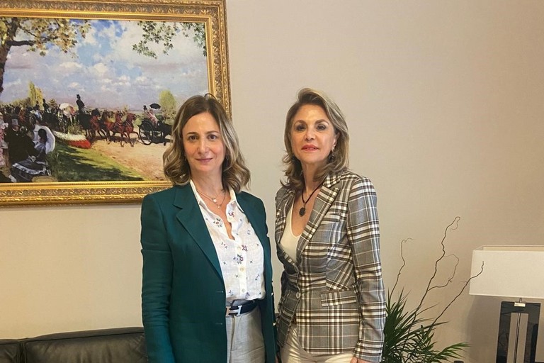 on. Matera (FdI) con il prefetto D’Agostino