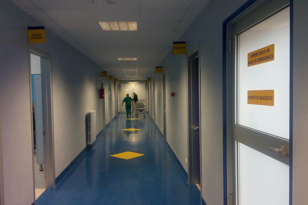 Piastra operatoria chirurgica nell'ex ospedale di Trani