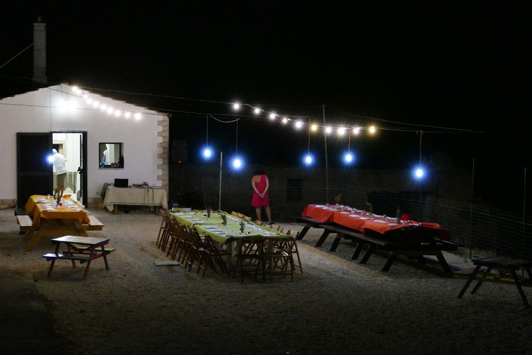 Pizza solidale alla Masseria Senza Sbarre. <span>Foto Riccardo Di Pietro</span>