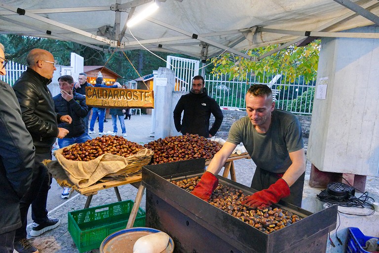 La sagra della castagna “Senza Sbarre”. <span>Foto Riccardo Di Pietro</span>