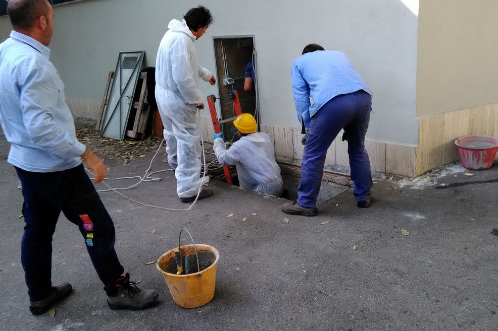 Lavori presso la scuola elementare