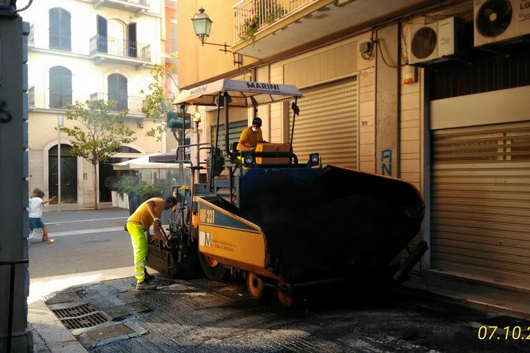 Lavori stradali da parte dell'AndriaMultiservice