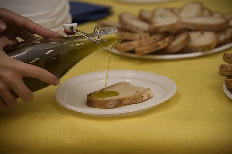 pane con olio d'oliva