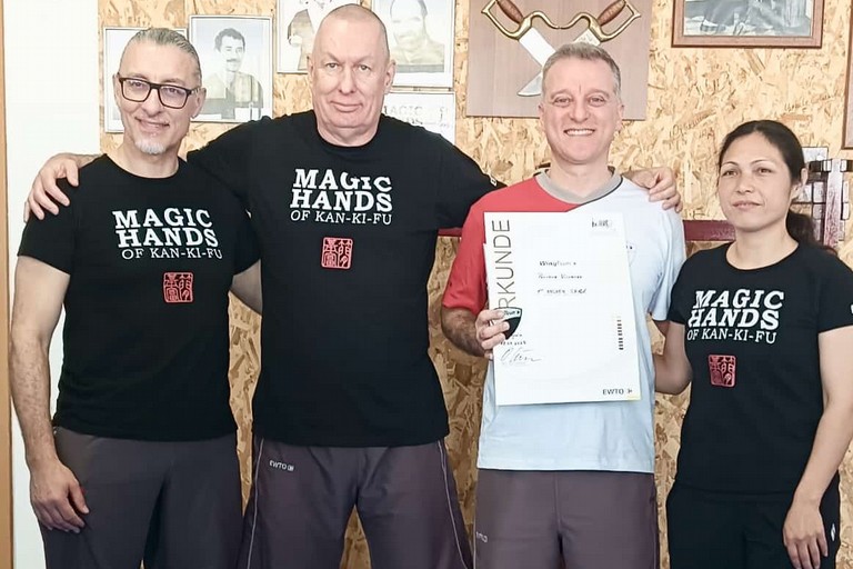 Vincenzo Perrone il titolo di 1° Grado Tecnico internazionale di Wingtsun