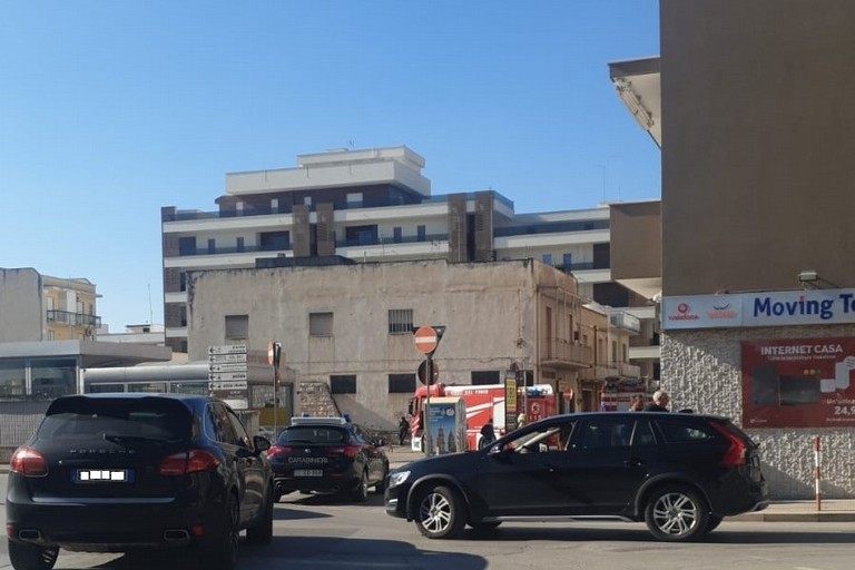 intervento dei Vigili del fuoco