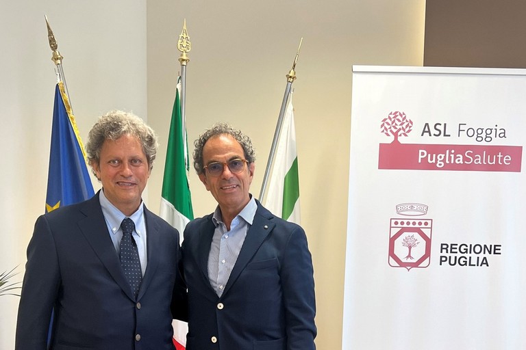 da sx il dottor Stefano Porziotta con il direttore generale Antonio Nigri